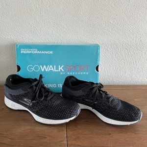 Skechers Performance, size 6.5, black/white